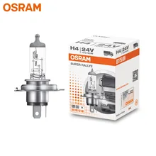 OSRAM грузовик H4 9003 24V 100/90W 62248 P43t супер Rallye внедорожный головной светильник Hi/lo луч грузовик лампы более яркие(один