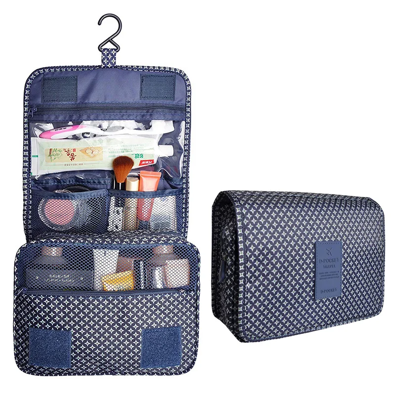 

Multifunction Portable Waterproof Travel Kit Toiletry Cosmetic Bag Makeup Bag with Hanging Hook For Men and Women Kosmetyczka