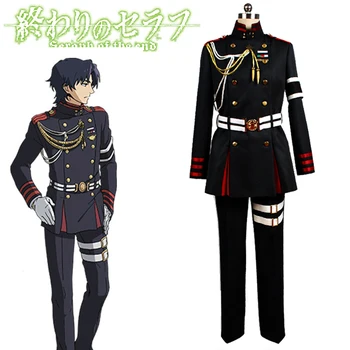 

Anime! Seraph of the End Guren Ichinose Military Uniforms Cosplay Costume Halloween Party Stage Performance Suit Free Shipping