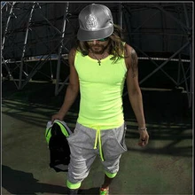 S-4XL! Мужской летний крутой жилет ярких цветов с круглым вырезом мужской костюм большого размера яркий сценический для певца танцевальные костюмы одежда