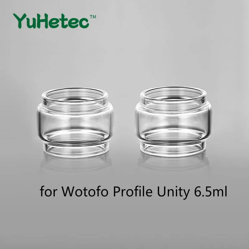 

2PCS YUHETEC Glass Tank for Wotofo Profile Unity RTA 3.5ml / 5ml / 6.5ml