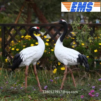 

Animal Simulation Reiki Grus Japonensis Sculpture Decoration Creative Ornaments Resin Action Figure Collectible Model Toy Q197