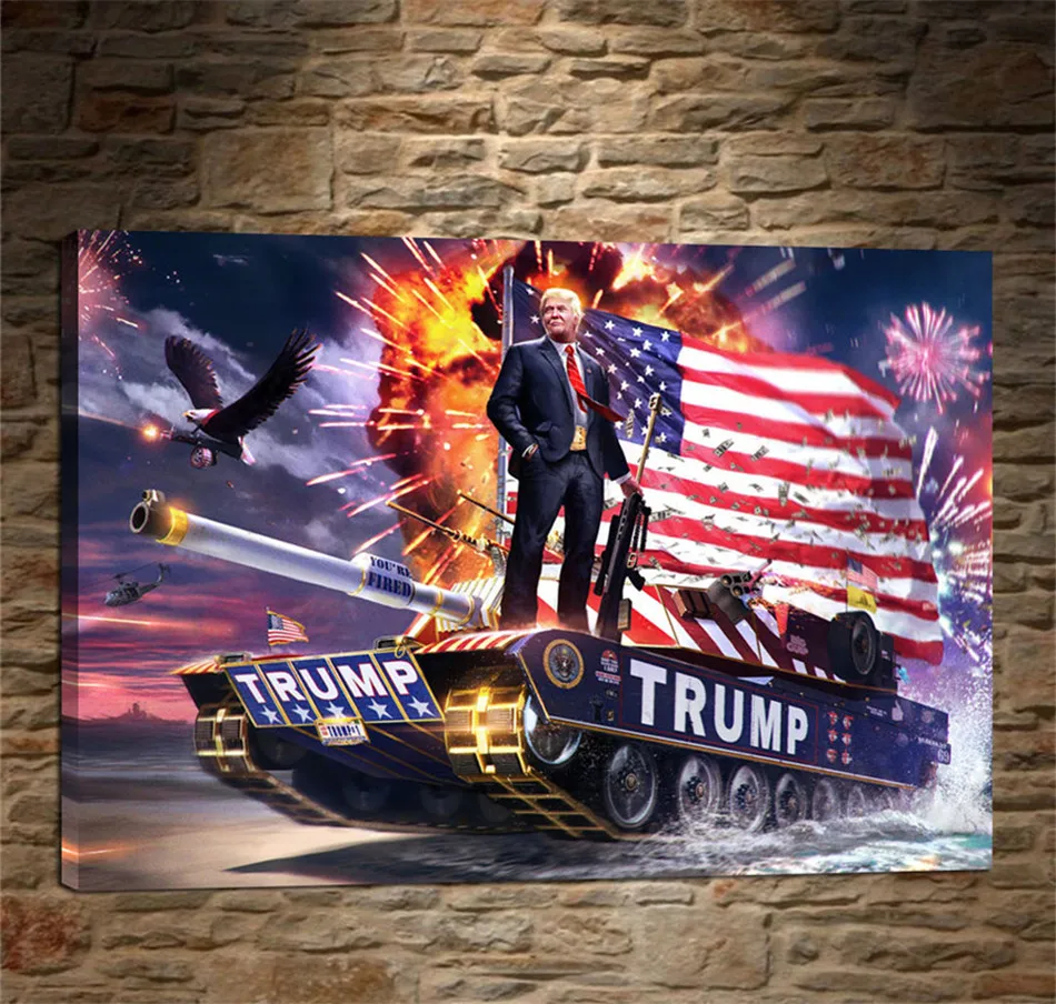 Дональд Трамп HD холст печать живопись художественное оформление Современный
