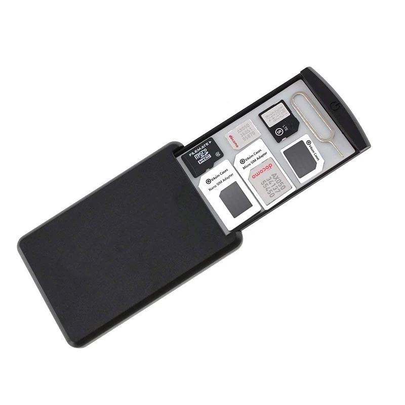 Безопасный Чехол для мобильного телефона-безопасное хранение sim-карты и карты Micro SD-В комплект входит адаптер Micro SIM, адаптер Nano SIM и Pin-код для удаления