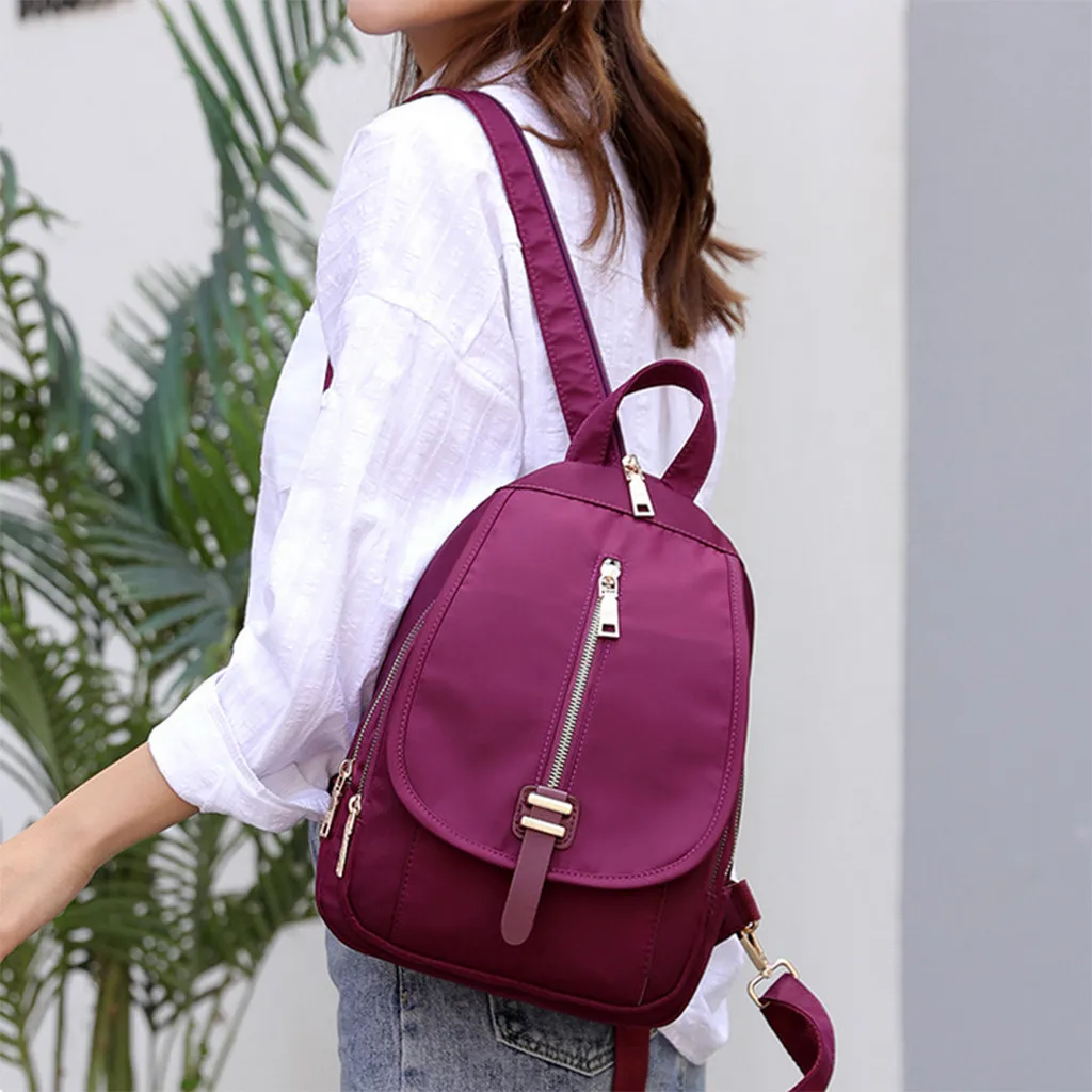 

Unisex Nylon Backpack Waterproof Large Capacity Student Backpack Travel Couple School Bag Mochilas Para Mujer Casual Backbag