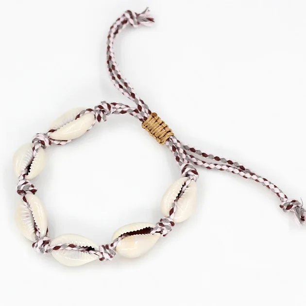 VONNOR ювелирные изделия браслеты из раковин Для женщин аксессуары ручной работы из бисера для друзей, на нитке браслет для женщин - Окраска металла: B102c