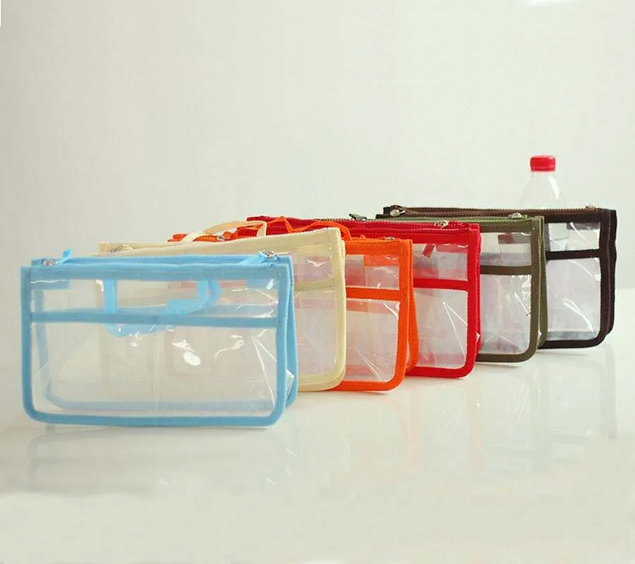 Inho chancy ماكياج المنظم التجميل حقيبة السفر حقائب السيدات أزياء حقائب التجميل حقيبة شفافة للماء غسل تشكل كيس