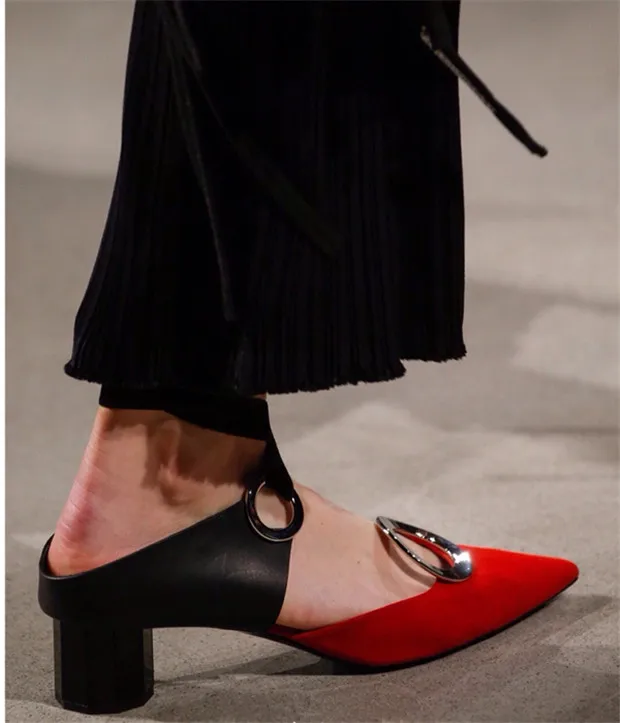 Sestito Lady Sexy Round Heels Dress Runway Shoes Woman Pointed Toe Lace-up Ankle Strap Sandals Girls Cut-outs Mixed Color Shoes Sestito Lady Sexy Round Heels Dress Runway Shoes Woman Pointed Toe Lace-up Ankle Strap Sandals Girls Cut-outs Mixed Color Shoes