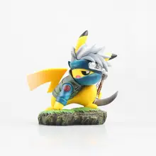 10 5cm Pikachu Cosplay Hatake Kakashi NARUTO Cartoon font b Anime b font Pocket Action Figure
