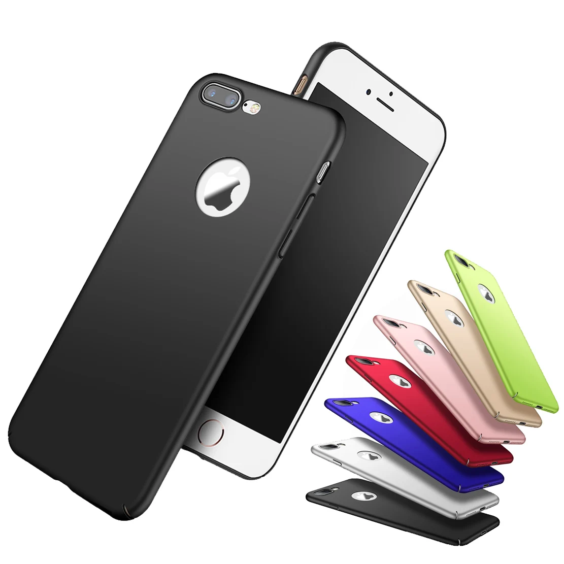 Матовая Полный Чехол для Apple iPhone 7/7 Plus/6 6S плюс падение Броня Корпус Гибридный
