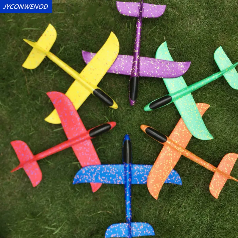 

5pcs/sets 36cm Aircraft Flying Glider Child Outdoor Game Hand Throw Flying Glider Planes Toys For Children Foam Aeroplane Model