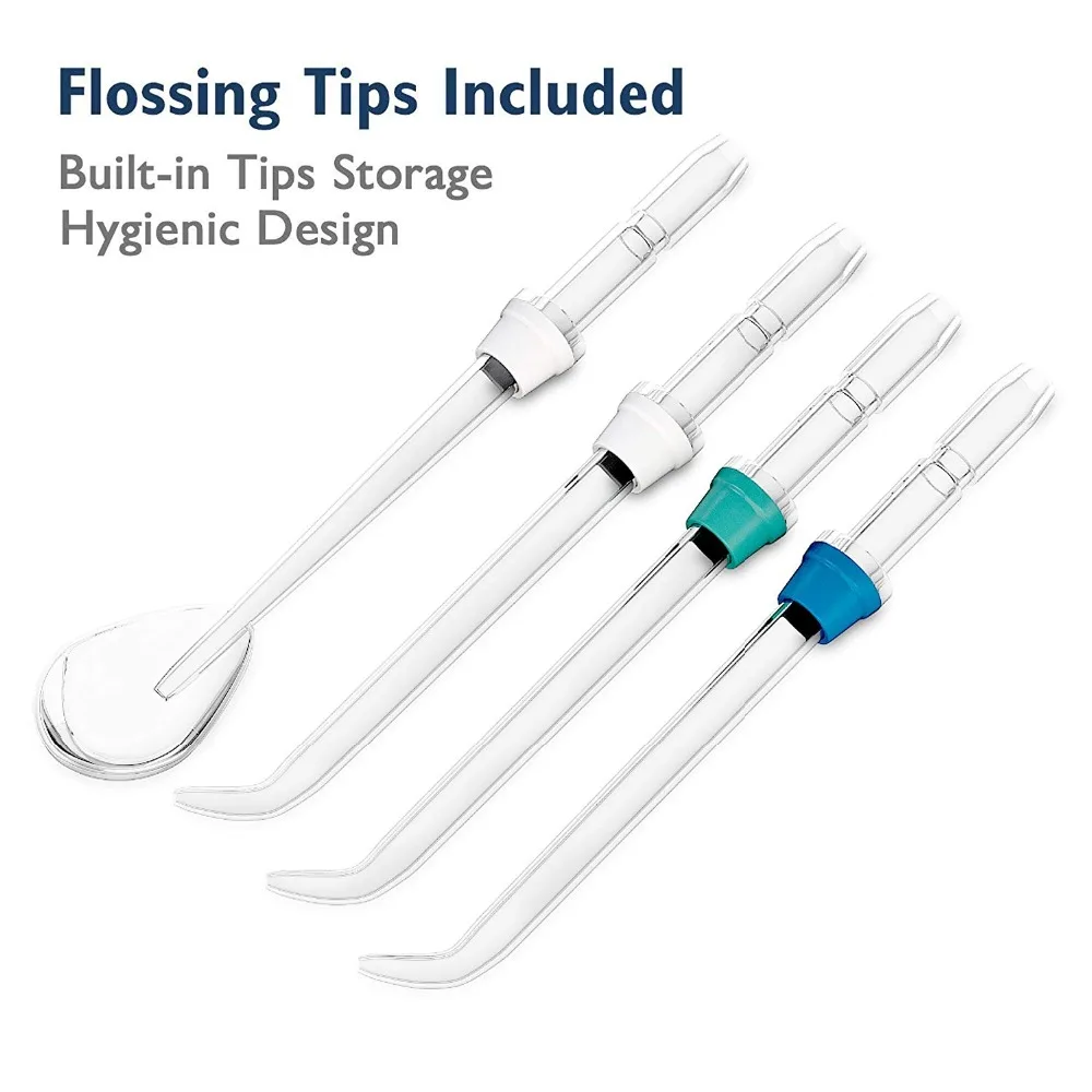 Dental Water Flosser with 3 Interchangeable Nozzles for Deep Cleaning Between Teeth Gumline Braces and Bridges