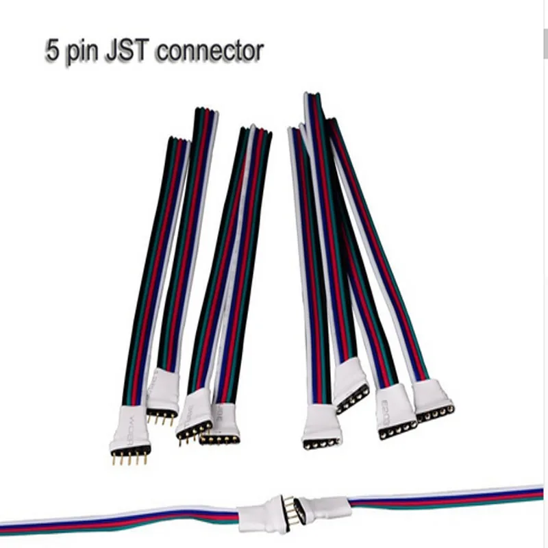 2pin 3pin 4pin 5pin WS2812B WS2812 5050 RGB RGBW светодиодный светильник разъем для