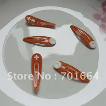 50 шт. 4,0 см 1," Оранжевый плотная Металическая защелка с 5 мм склеивания колодки на никель бесплатно и свинца Качество