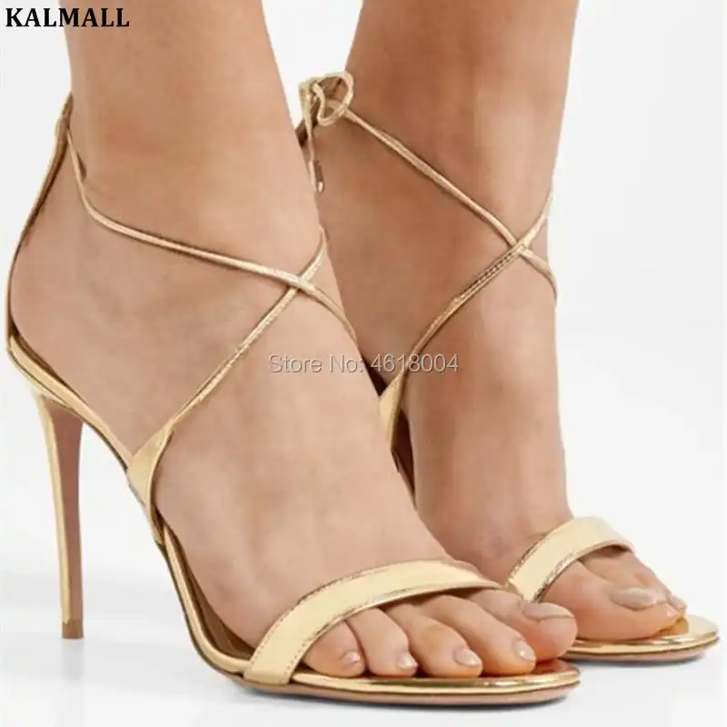 plain silver high heels