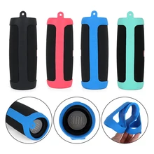 Портативный силиконовый чехол, защитный чехол для путешествий, мягкий силиконовый чехол для хранения, аудио чехол для JBL Charge 4 Bluetooth колонки