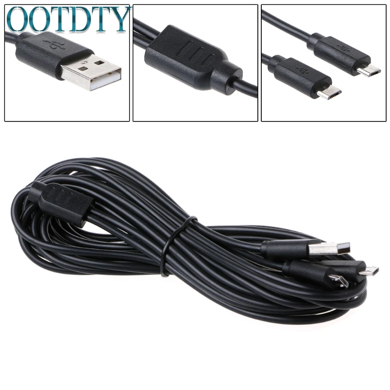 1 ПК 2-в-1 Micro USB Зарядное устройство зарядный кабель шнур для sony PS4 Xbox один контроллер