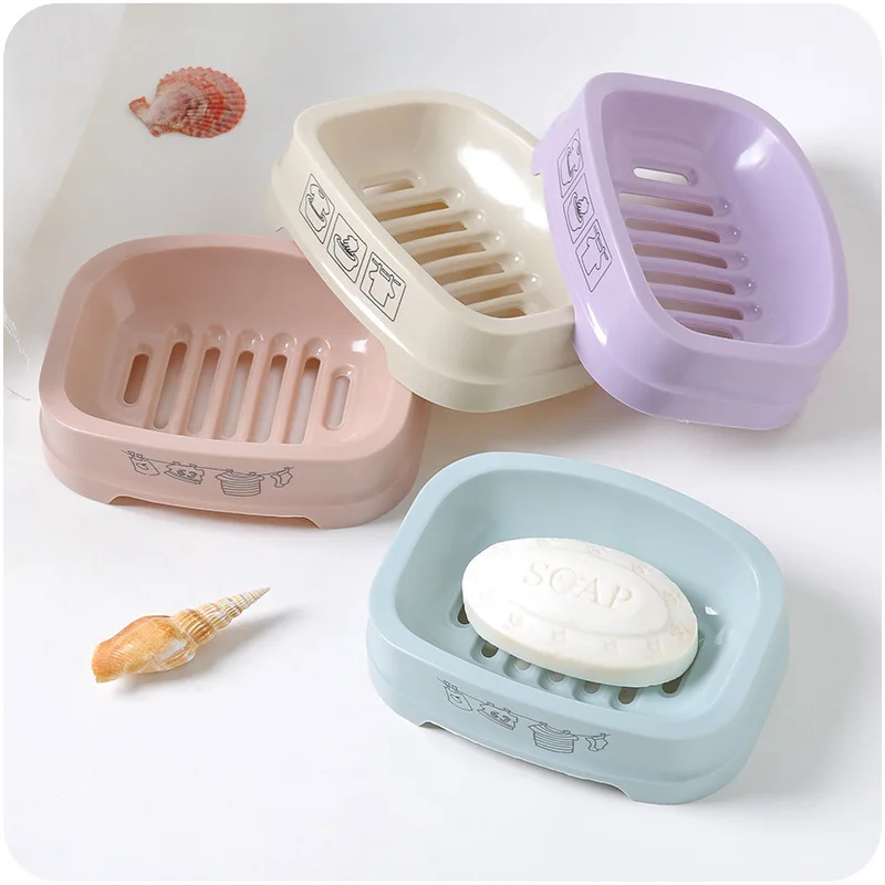 1pc Large Portable Soap Dish Bathroom Drain Storage Soap Holderin