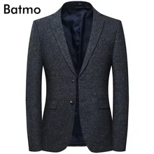 Batmo Новое поступление высококачественный хлопковый Повседневный серый мужской блейзер, мужские костюмы куртки, повседневные мужские куртки 8157
