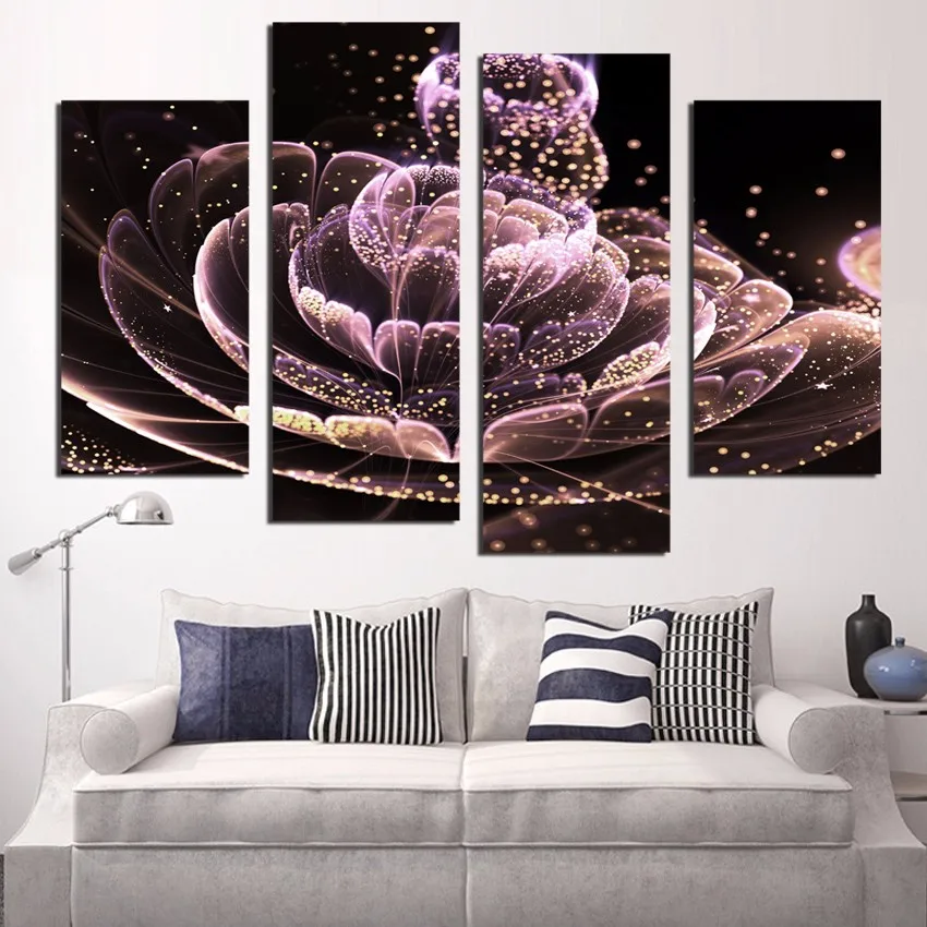 

4 pcs sets,fireworks,flowers 5d Diy diamond painting crystal Round diamond drill diamond embroidery cross-stitch free shipping