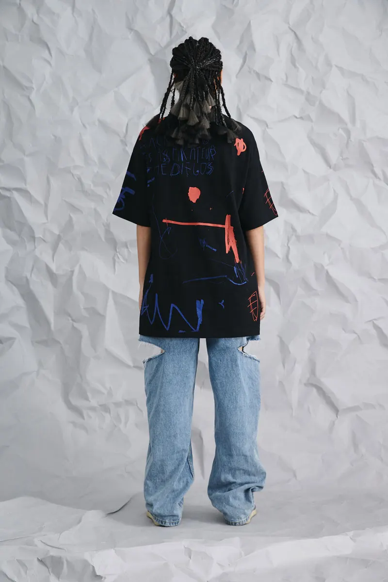 Graffiti Ink Print Tshirts 4