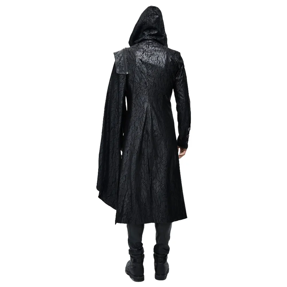 Средневековый костюм, Мужская накидка, винтажная черная одежда, полный костюм, костюм на Хэллоуин, карнавальный костюм