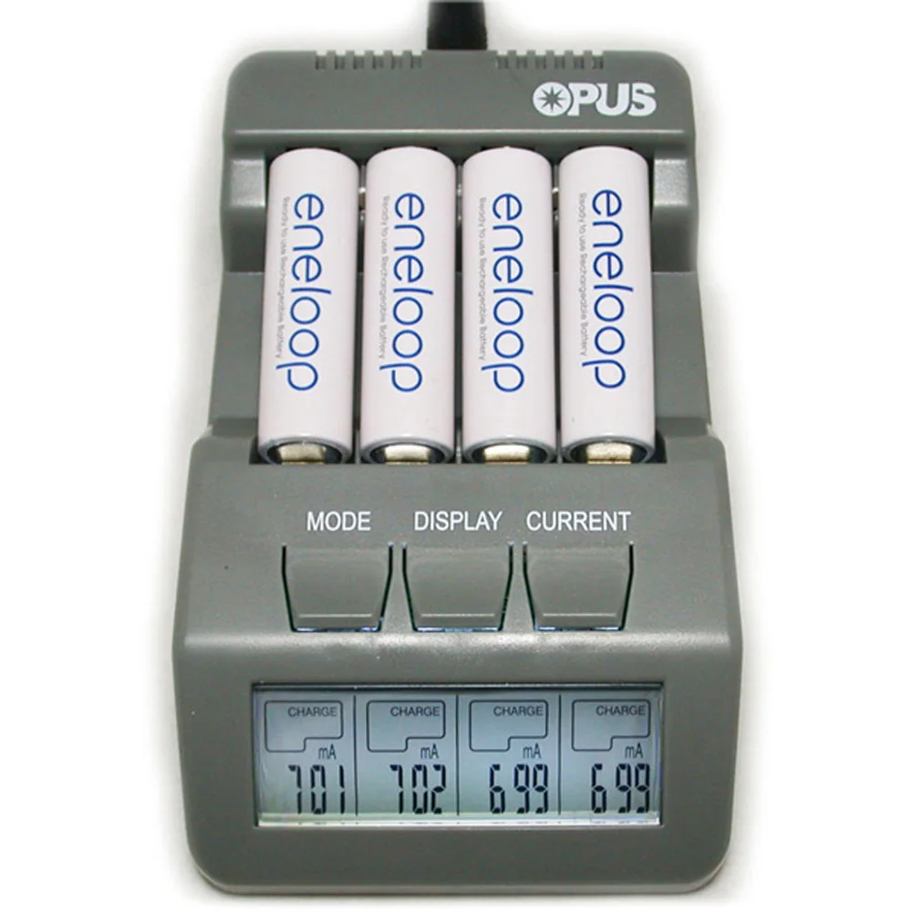 

High Quality Original Opus BT-C700 Charger NiCd NiMh LCD Digital Intelligent 4 Slots Battery Charger EU/US Plug