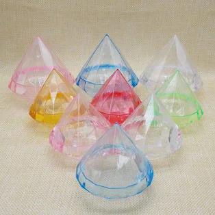 

200 pcs Transparente Diamante Caixas Dos Doces Do Favor Do Casamento Caixa de Doces Titulares Banquete Brindes WA2456
