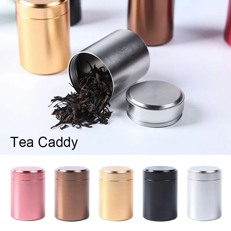 

80ml Aluminum Tea Box Tea Container Box Storage Box Practical Kitchen Storage Tea Box Candy Sealed Cans Multipurpose Can Mini