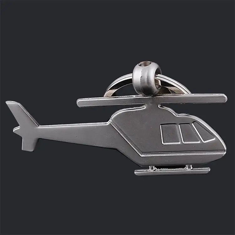

FREE shipping by FEDEX 100pcs/lot 2014 Wholesale Zinc Alloy Plane Keyring Metal Helicopter Keychain for Promotion