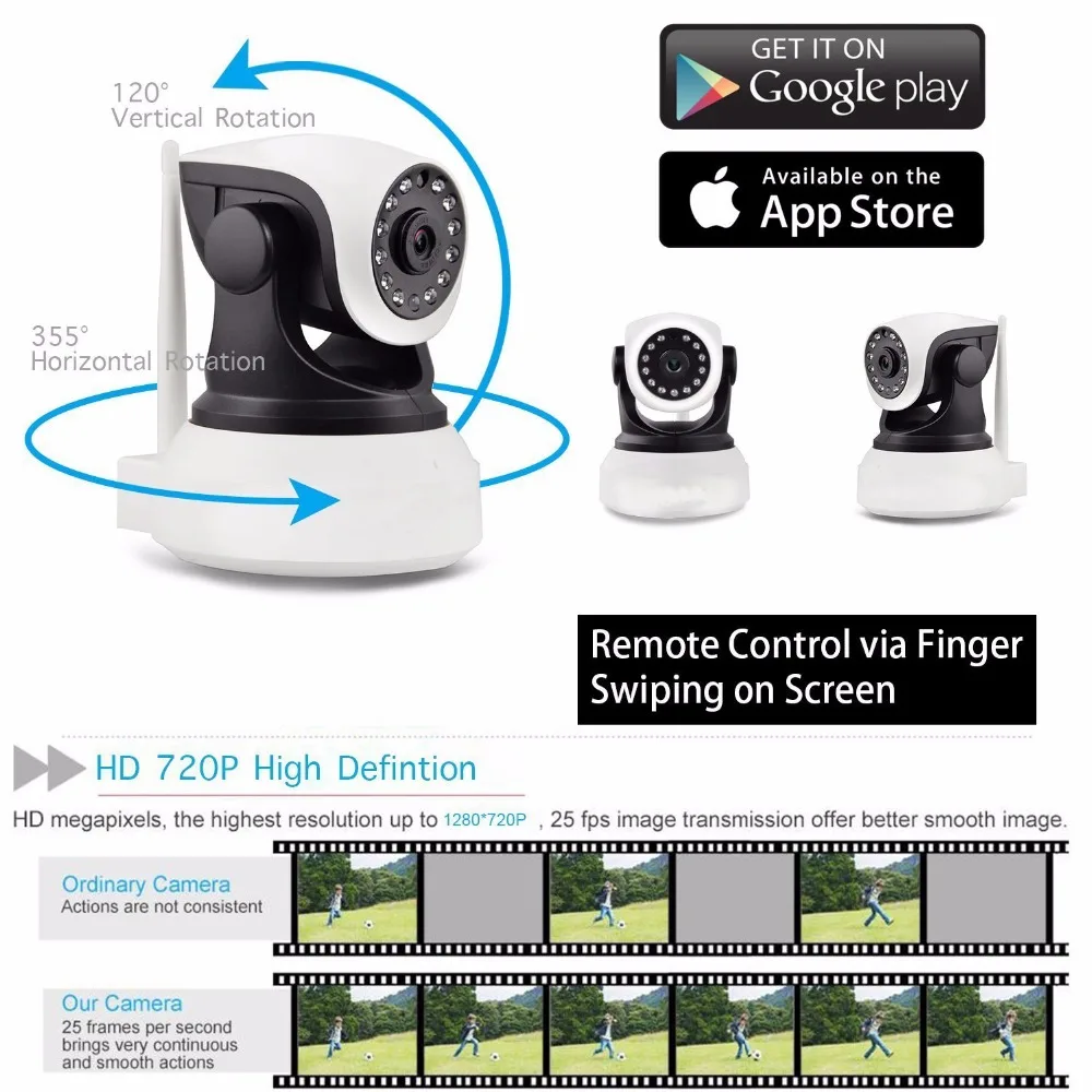 720p wifi ip camera