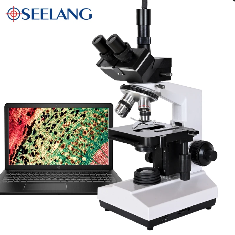 US $300.30 Professional Lab Biological Hd Trinocular Microscope Zoom 1600x Eyepiece Electronic Digital 7 Inch Lcd Led Light Phone Stand Usb