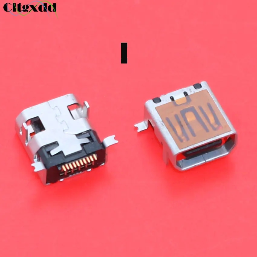 Cltgxddd 10 шт. женский мини usb Тип B 5pin 8pin 10 Pin SMT SMD Jack Разъем Запасные части для старого мобильного телефона MID MP3 MP4