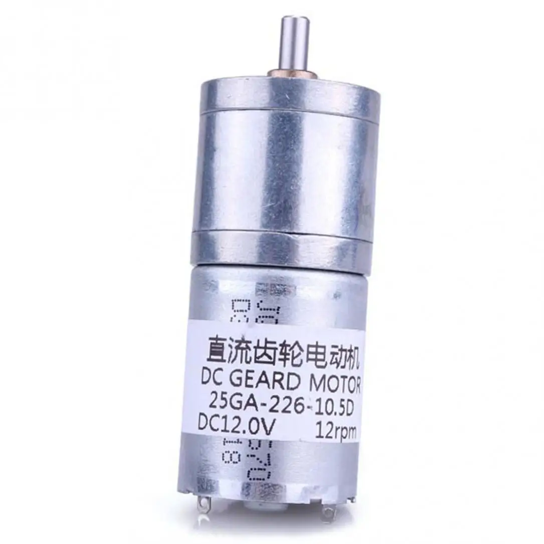 JGA25-370 12V DC Motor High Torque Gear Reducer Electric Motor for Robot / Smart Car