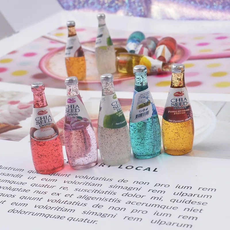 

Simulation Drink Bottle Childrens Toys Resin Filler Diy Jewelry Accessories Clay Slime Kit Slime Accessories Resin Filler Unisex