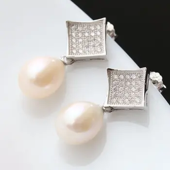 

Standard 925 Sterling Silver Pearl Earrings