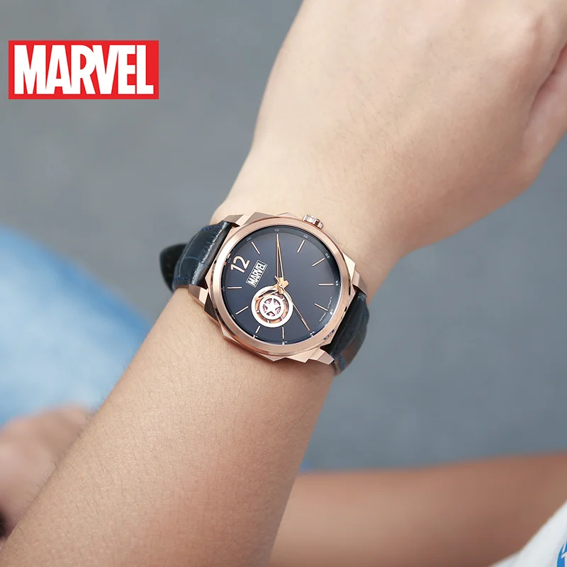 Disney официальный оригинальный Marvel Капитан Америка автоматические часы