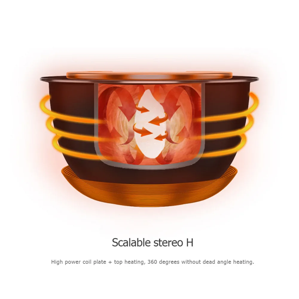 Xiaomi IH Electric Rice Cooker Miji 3L4L Alloy Cast Iron Smart Heating Pressure Cooker Mi Home APP WiFi Remote Control (7)
