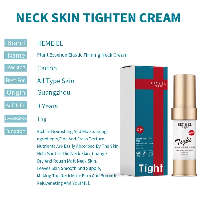 Firming Neck Cream Plant Essence Elastic Lighten Lines Lifting Neck Skin Care Anti Wrinkle Whitening Beauty