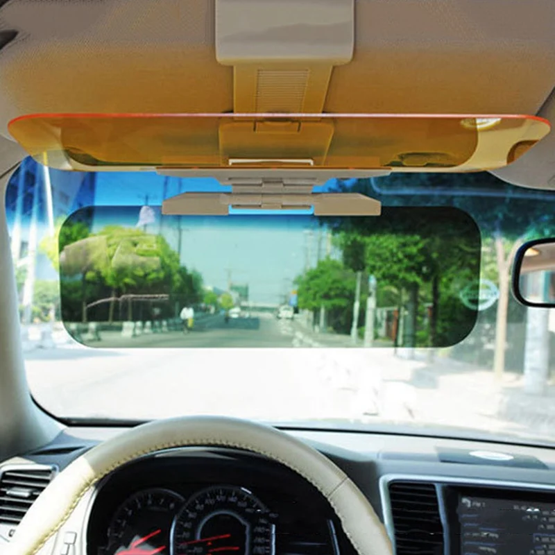 Автомобильный солнцезащитный козырек HD с антибликовым зажимом, очки, дневное ночное видение, зеркало для вождения, Складные Флип-зеркала, щит Авто для вождения