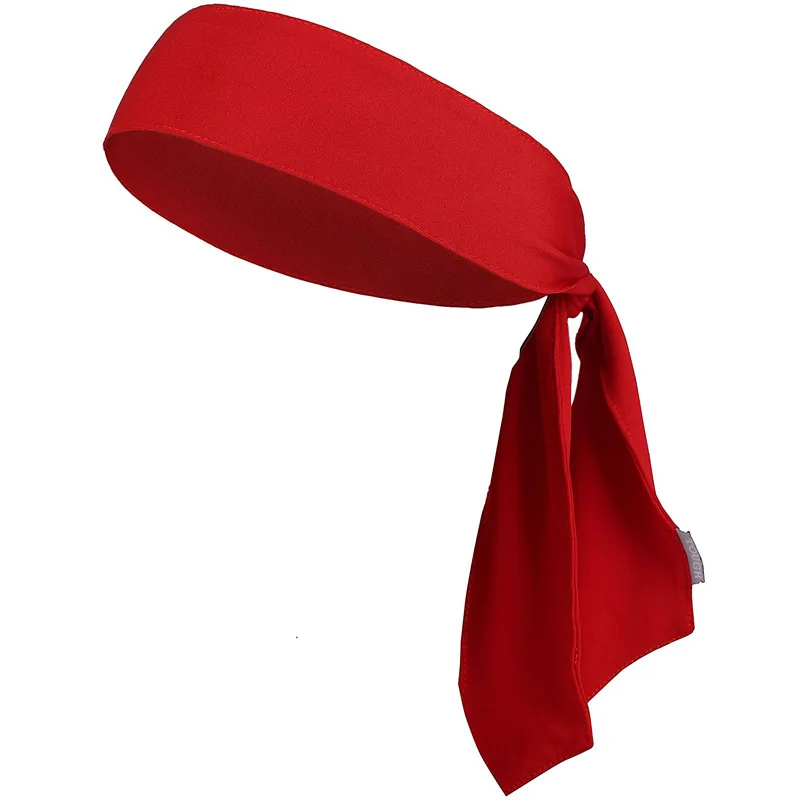 Спортивная повязка на голову для женщин и мужчин, бандана для волос, теннисная повязка - Цвет: Red