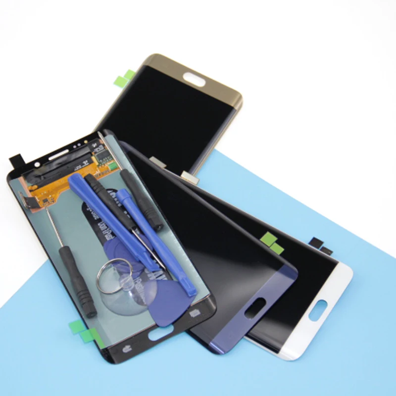 Новый AMOLED ЖК дисплей s для Samsung Galaxy S6 edge Plus G928 G928F планшета сенсорный экран без