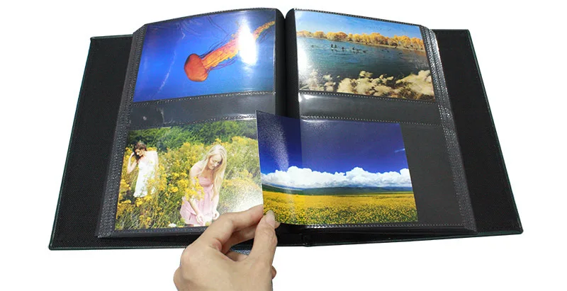 Пу фотоальбом стиль для 6 дюймов фотографии держать 160 открытки креативный юбилей подарок семья память Книга Детские фото книги