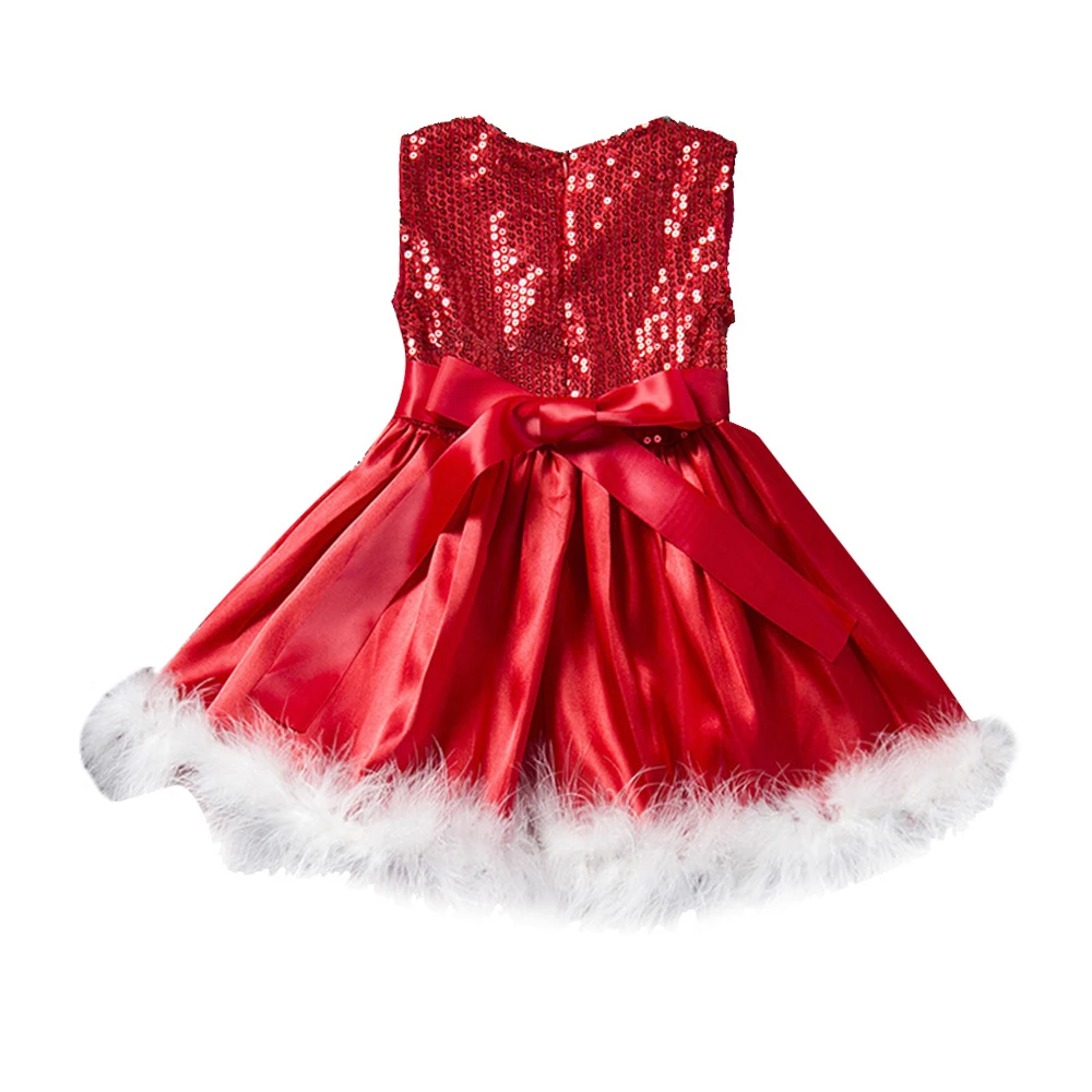 Лидер продаж, рождественское платье с блестками детская одежда г. модная детская праздничная одежда для девочек, платья для девочек, платье принцессы Детские платья