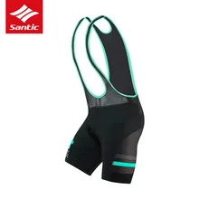 SANTIC мужские велосипедные 1/2 шорты на лямках летняя и весенняя одежда для горного велосипеда высокая эластичность дышащие мужские шорты