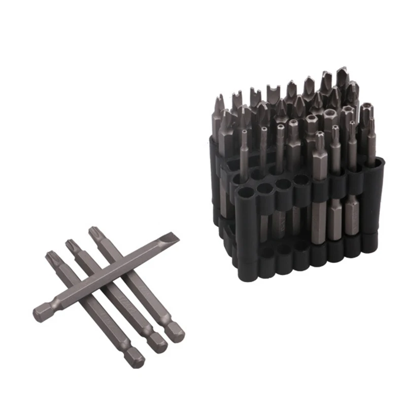 

32 Pcs/Set 45# Steel Metal Hollow Screwdriver Bits Y-shaped Star Hexagonal Tool