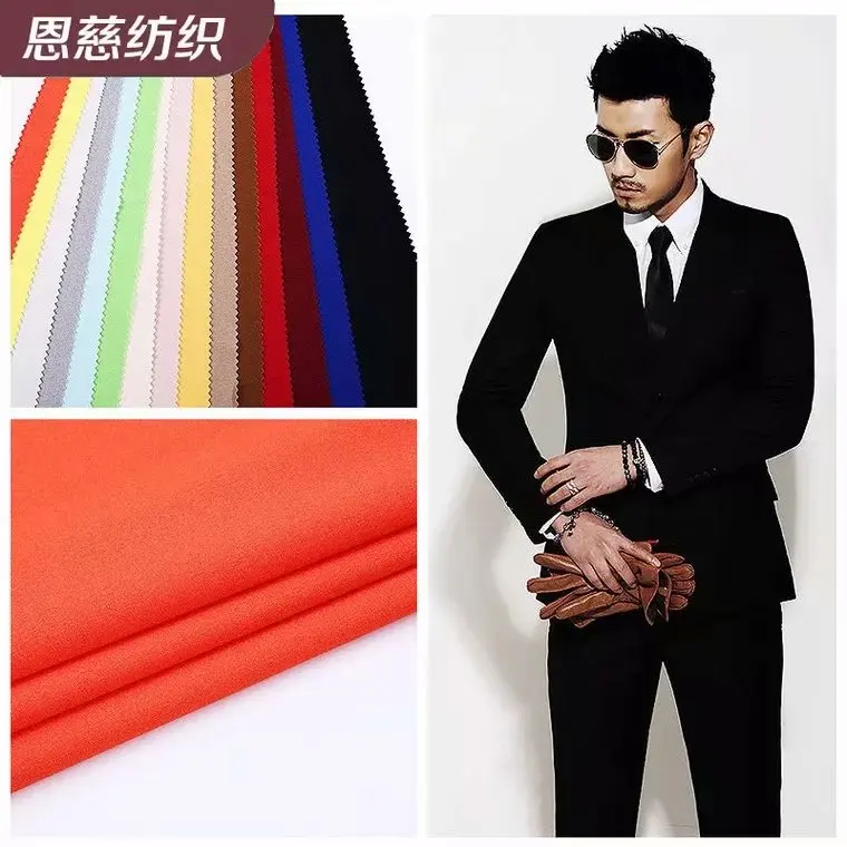 

Wholesale thickened twill suit and trousers fabric wedding banquet banquet dress men business suit fabric