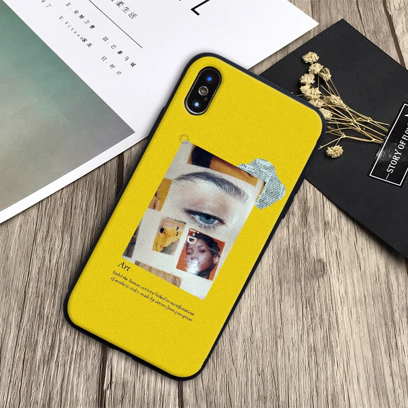 Эстетический Мягкий силиконовый чехол для iPhone 11 pro5 5S SE 6 6S 7 8 Plus X XS XR MAX - Цвет: SY0465