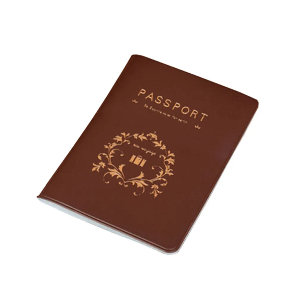2016 New Fashion Passport Cover Documents Bag Utility PU Leather Passport Hoders Travel Pouch ID Card Package Case for Men Women