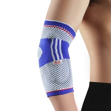 Kuangmi Silicone Pad Breathable Elbow Compression Sleeve Arm Warmers Cycling Elbow Brace Tendonitis Basketball Protector Support цена Kuangmi Silicone Pad Breathable Elbow Compression Sleeve Arm Warmers Cycling Elbow Brace Tendonitis Basketball Protector Support цены онлайн